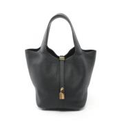 Pre-owned Leather handbags Hermès Vintage , Black , Dames