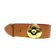 Pre-owned Leather bracelets Louis Vuitton Vintage , Brown , Dames