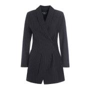 Pinstripe Jersey Blazer Jas Zwart Bitte Kai Rand , Black , Dames