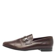 Pre-owned Leather flats Prada Vintage , Brown , Heren