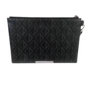 Pre-owned Canvas clutches Dior Vintage , Black , Heren