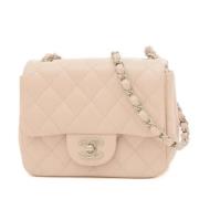 Pre-owned Leather chanel-bags Chanel Vintage , Pink , Dames