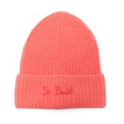 Gebreide Logo Geborduurde Hoed MC2 Saint Barth , Pink , Dames