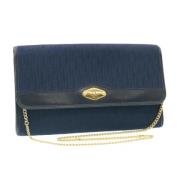 Pre-owned Canvas dior-bags Dior Vintage , Blue , Dames