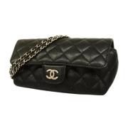 Pre-owned Leather chanel-bags Chanel Vintage , Black , Dames