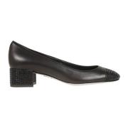 Zwarte Lam Jet Strass Pumps René Caovilla , Black , Dames