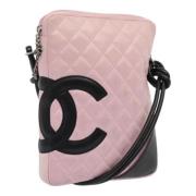 Pre-owned Leather shoulder-bags Chanel Vintage , Pink , Dames