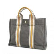 Pre-owned Canvas handbags Hermès Vintage , Gray , Dames