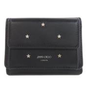 Pre-owned Leather wallets Jimmy Choo Pre-owned , Black , Dames