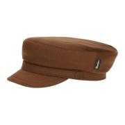 Warm Gevoerde Pet met Logodetail Borsalino , Brown , Unisex