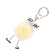 Pre-owned Fabric key-holders Fendi Vintage , Gray , Dames