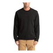 Logo Geëmbossed Katoenen Blend Sweater Michael Kors , Black , Heren