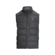 Gewatteerd Mouwloos Chevron Gilet Polo Ralph Lauren , Gray , Heren