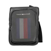 Zwarte Schoudertas | Polyethyleen Materiaal Tommy Hilfiger , Black , H...