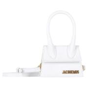 Pre-owned Leather handbags Jacquemus Pre-owned , White , Dames