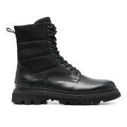 Zwarte Combat Boot Woolrich , Black , Heren