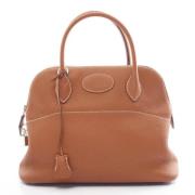 Pre-owned Leather handbags Hermès Vintage , Brown , Dames