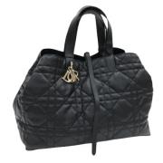 Pre-owned Leather dior-bags Dior Vintage , Black , Dames