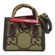 Pre-owned Leather gucci-bags Gucci Vintage , Beige , Dames