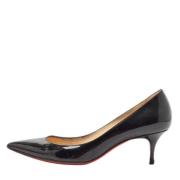 Pre-owned Leather heels Christian Louboutin Pre-owned , Black , Dames