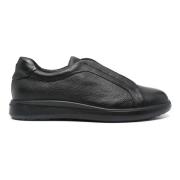 Italiaanse leren sneakers met rubberen zool Fratelli Rossetti , Black ...