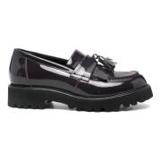 Goldie Patent Leren Loafers AGL , Purple , Dames