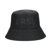 Waterdichte Nylon Bucket Hat met Borduursel Borsalino , Black , Unisex