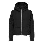 Zwarte Rits Hoodie Jas Vrouwen Herfst/Winter Jacqueline de Yong , Blac...