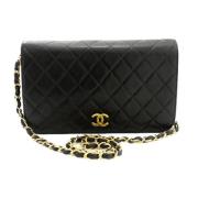 Pre-owned Leather chanel-bags Chanel Vintage , Black , Dames