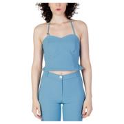 Sweetheart Mouwloze Top Rinascimento , Blue , Dames