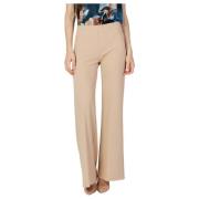 Beige Side Zip Broek Rinascimento , Beige , Dames