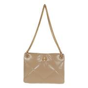 Diamond Quilt Schoudertas Tory Burch , Beige , Dames