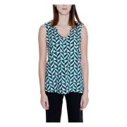 Groene Geometrische Tanktop Dames Lente/Zomer Street One , Green , Dam...