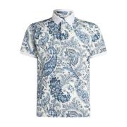 Casual Katoenen T-Shirt in Blauw Etro , Multicolor , Heren