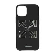 Printed iPhone 12 Mini Hoesje Off White , Black , Heren