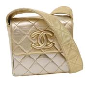 Pre-owned Leather chanel-bags Chanel Vintage , Yellow , Dames