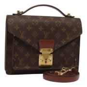 Pre-owned Canvas louis-vuitton-bags Louis Vuitton Vintage , Brown , Da...