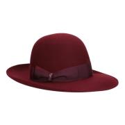 Eleonora Hoed met Twisted Hat Band Borsalino , Red , Dames