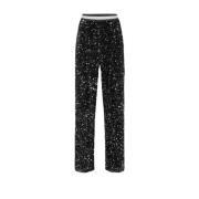 Stijlvolle Broek voor Vrouwen Elisabetta Franchi , Black , Dames