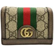 Pre-owned Canvas wallets Gucci Vintage , Brown , Dames