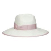 Elegante Parasisol Hoed voor Zomerse Dagen Borsalino , White , Dames