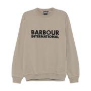 Grijze Sweater met Logopatches Barbour , Gray , Heren