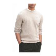 Essential Tisbury Crew Sweater Barbour , Beige , Heren