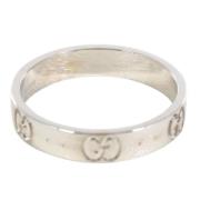 Pre-owned White Gold rings Gucci Vintage , Gray , Dames