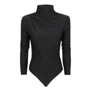 Kristal Open Rug Bodysuit Andamane , Black , Dames