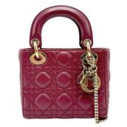 Pre-owned Leather dior-bags Dior Vintage , Red , Dames