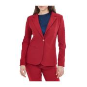 Rode Dames Blazer Jas YES ZEE , Red , Dames