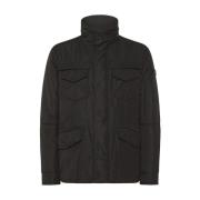 Urban Field Jacket met Strepen Peuterey , Black , Heren