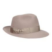 Tijdloze Medium Rand Hoed Borsalino , Brown , Dames