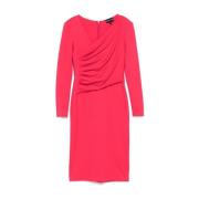 Framboosroze Jersey Jurk Emporio Armani , Pink , Dames